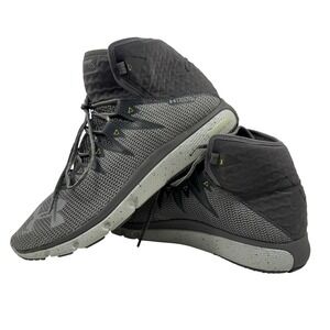 Under Armour Delta Men's Mid Training Shoes Gray Mesh Lace-Up Size 14